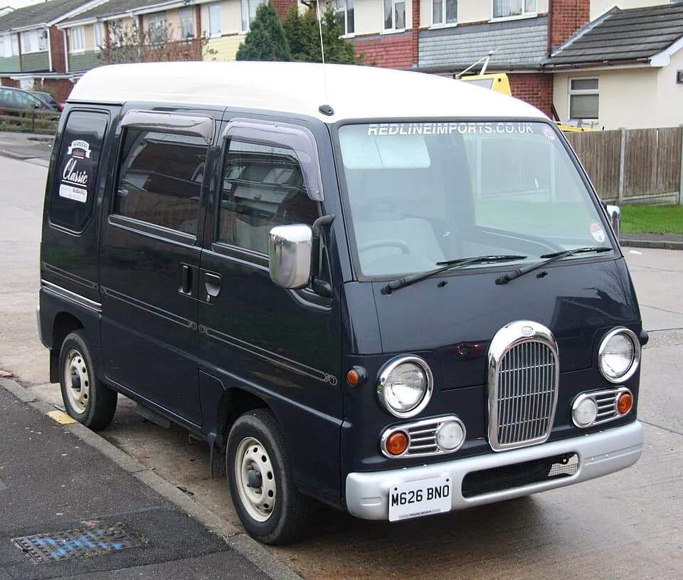 Subaru Sambar Van Classic; illustrative model photo.